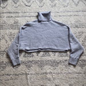 Aritizia Wilfred Wool Cropped Turtleneck Sweater S